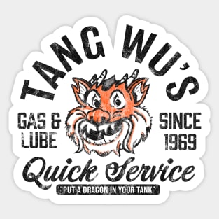 Tang Wu's Gas and Lube - Biker Style (Multicolor - Worn) Sticker